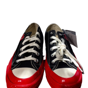 Play Comme des Garçons scarpe basse nero-rosso