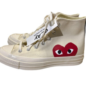 Scarpe Converse Play Comme des Garçons bianco